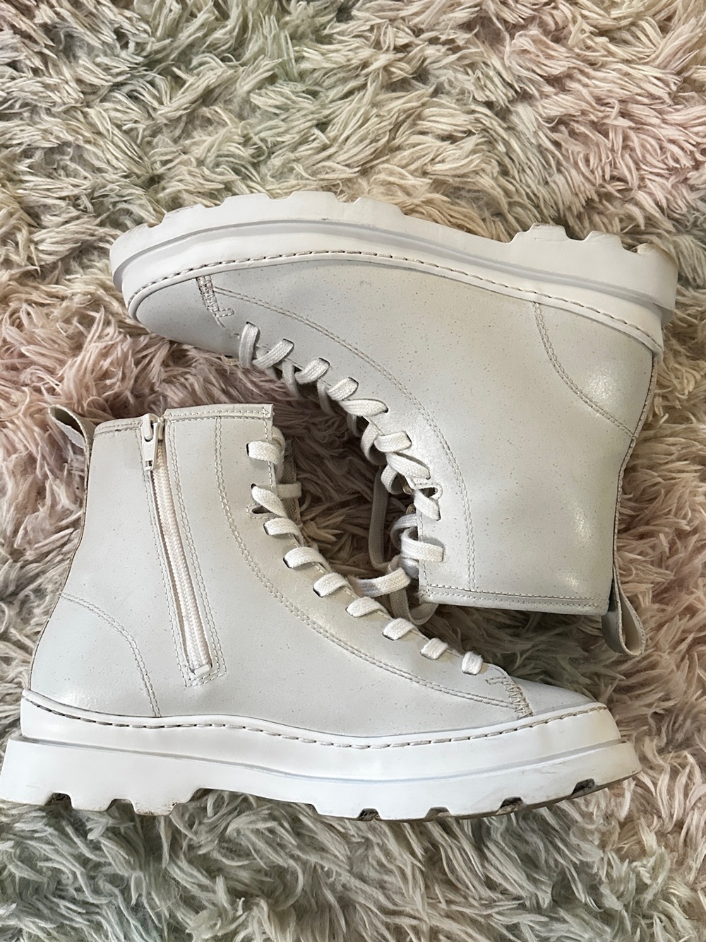 Camper Brutus White MIRUM® Ankle Boots for Women Size 38 - Picture 9 of 14